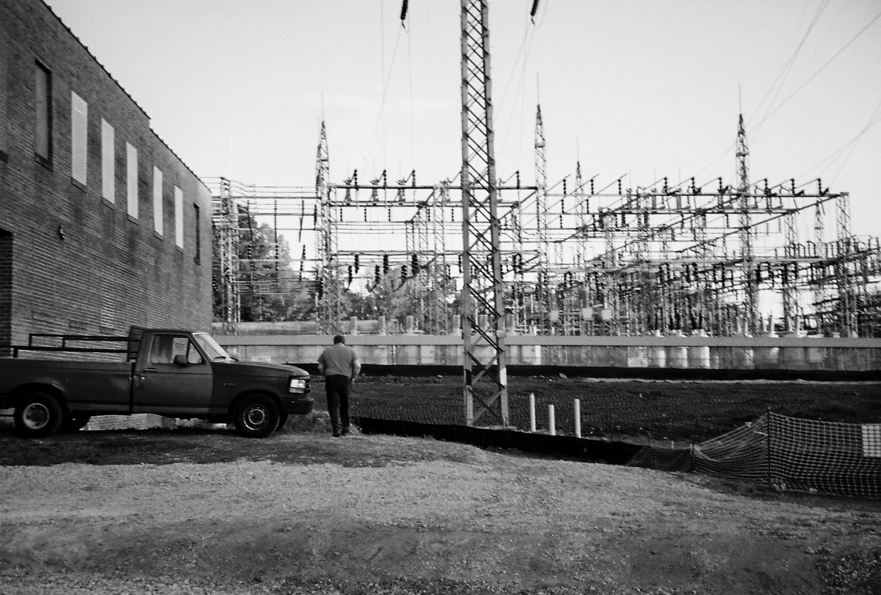 Man at substation